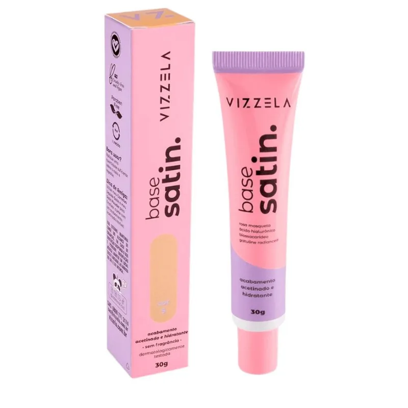 Base Líquida Satin Vizzela 30g Cor 05 - Vizzela