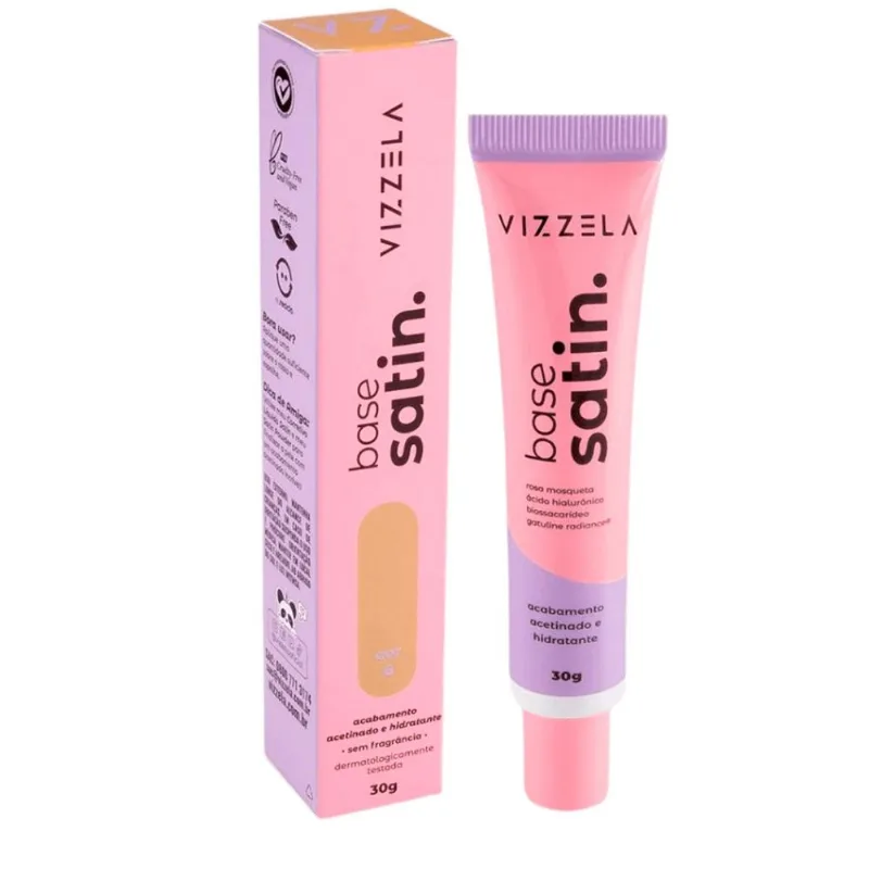 Base Líquida Satin Vizzela 30g Cor 06 - Vizzela