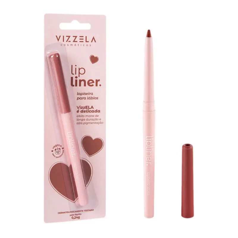 Lapiseira Para Lábios Vizzela Lip Liner Delicada 0,24g - Vizzela