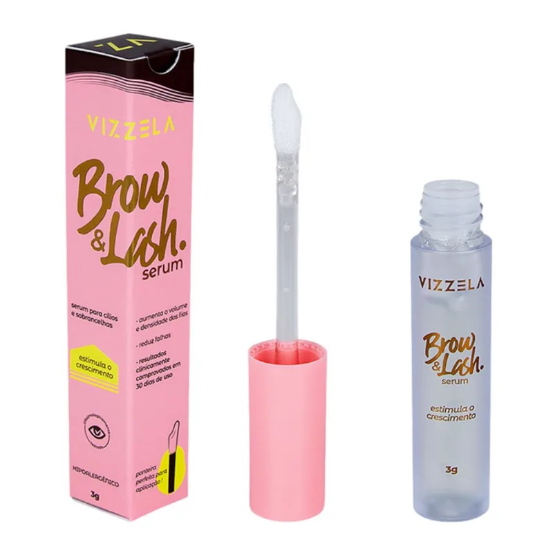 Sérum Para Cílios E Sobrancelhas Vizzela para Crescimento 3g - Vizzela
