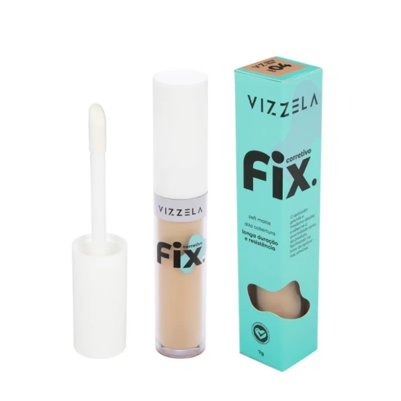 Corretivo Líquido Fix Vizzela Cor 4 - 7g - Vizzela