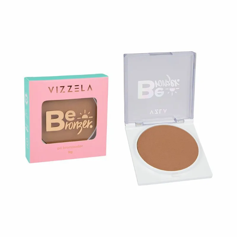 Pó Bronzeador Vizzela Be Bronzer Cor 03 Sunrise 9g - Vizzela