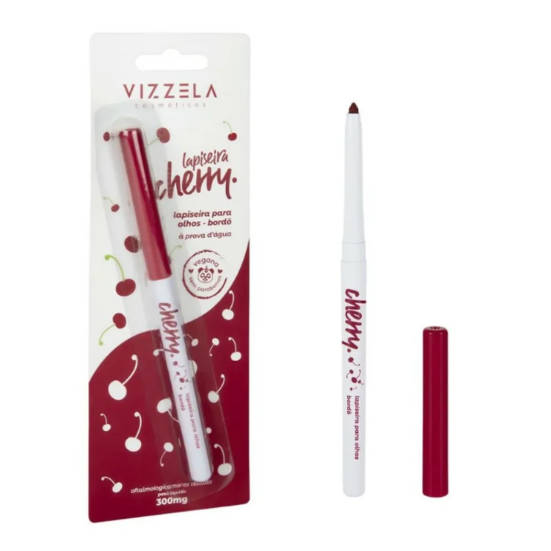 Lapiseira para Olhos Vizzela Cherry Bordô - Vizzela