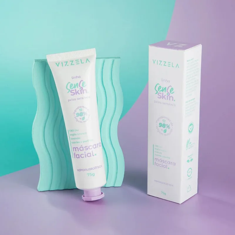 Máscara Facial Sense Skin 75g - Vizzela - Vizzela