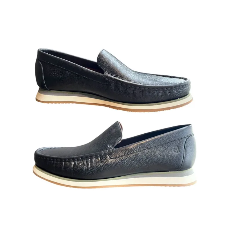 Mocassim Garbanne Cerviatto Preto