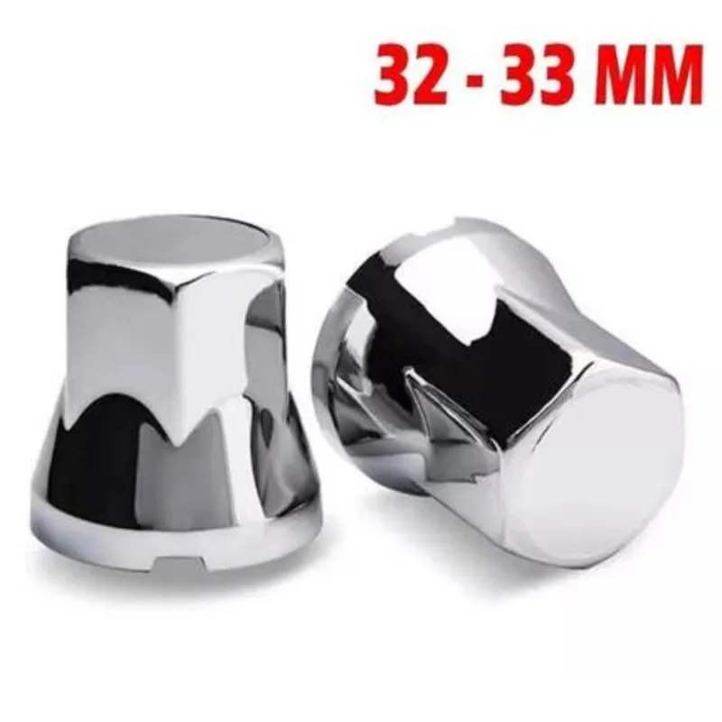 Capa Porca Cromada Roda Caminhão 32 33mm Sextavada