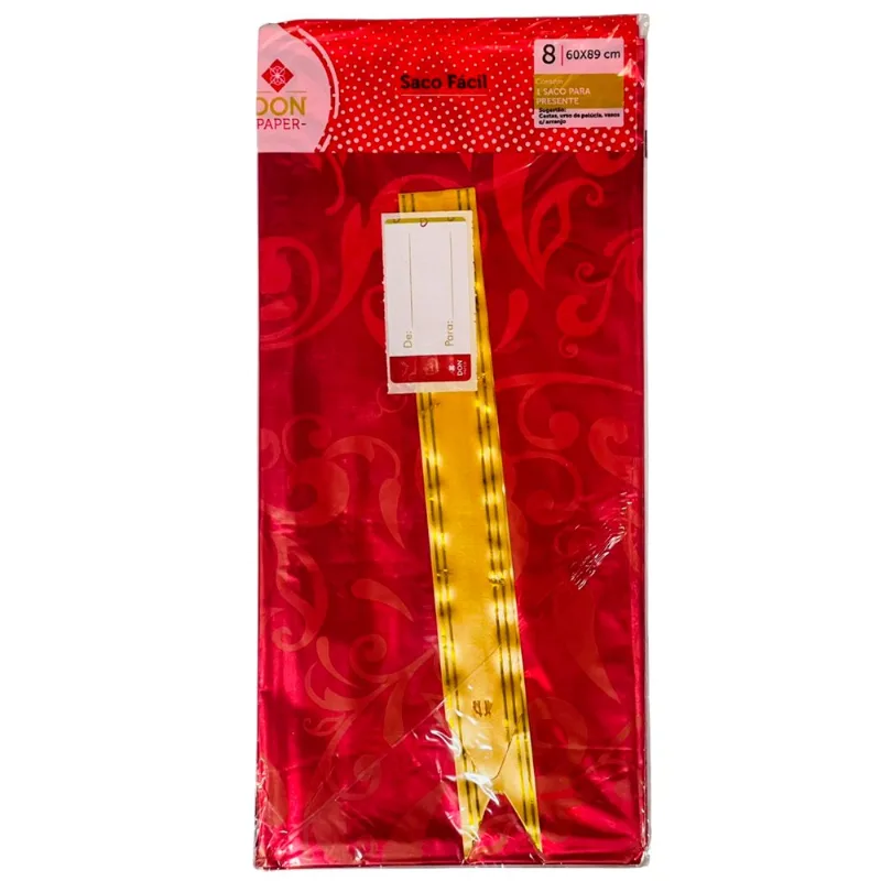 Kit Para Presente Don Paper N6 45x58cm Vermelho (MP)