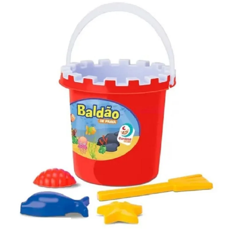Baldão De Praia Vermelho +18m - Cardoso Toys