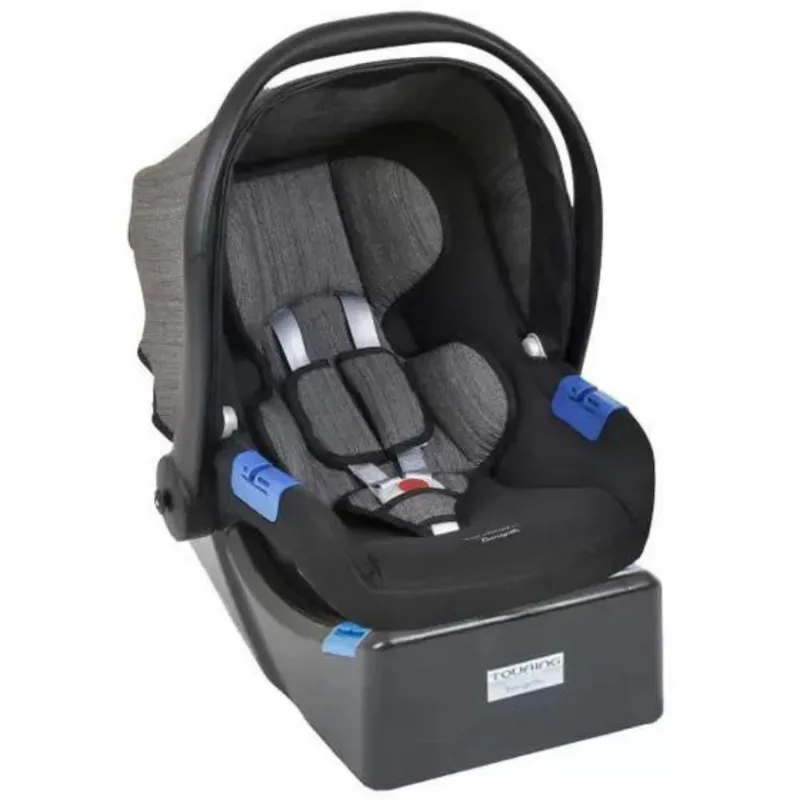 Bebê Conforto Touring X Mesclado Preto E Base - Burigotto