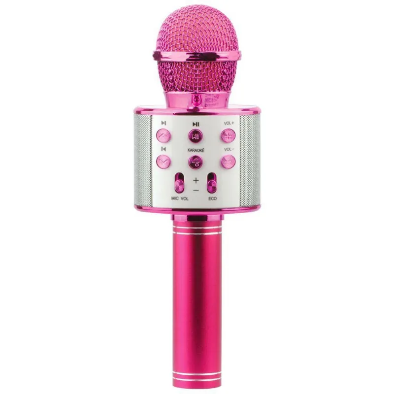 Microfone Karaokê Infantil Com Bluetooth Rosa - Toyng
