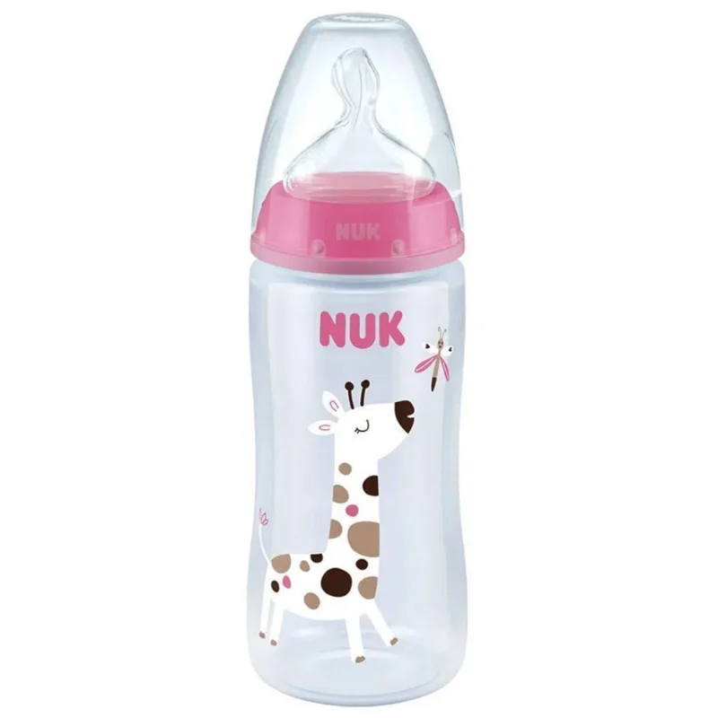 Mamadeira First Choice Com Controle Temperatura Rosa - Nuk