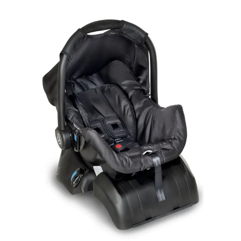 Conjunto Bebê Conforto Grid Black com Base - Galzerano