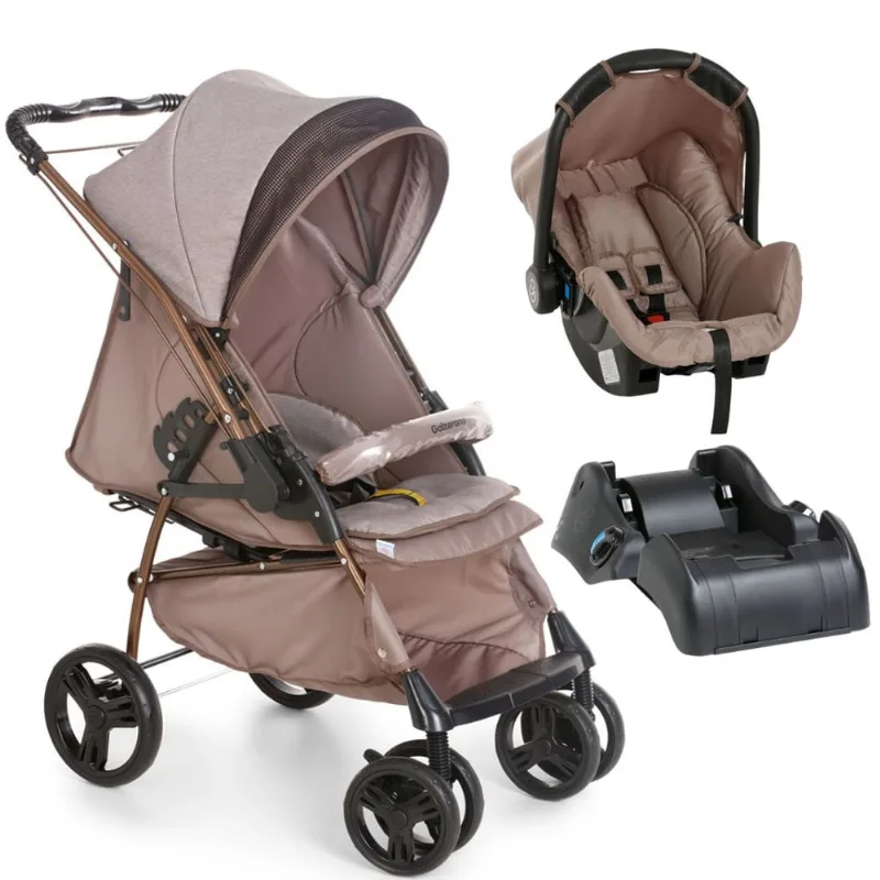 Carrinho Maranello Chocolate e Bebê Conforto Base Galzerano