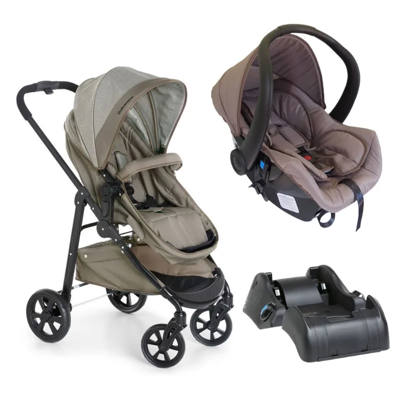 Carrinho de Bebê Olympus com Bebê Conforto e Base Cocoon