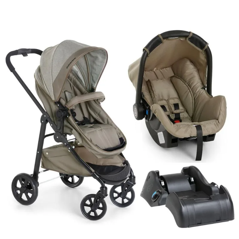 Travel System Olympus Chocolate Com Base - Galzerano