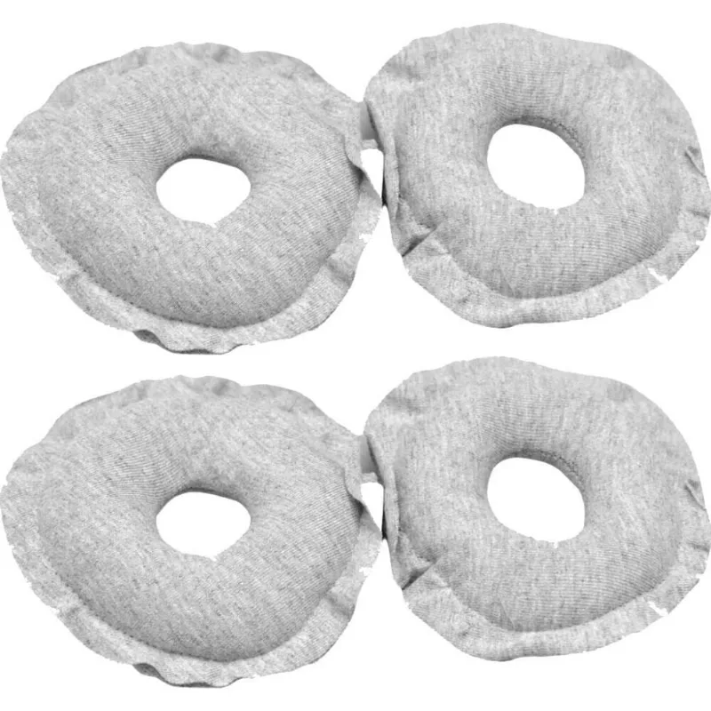 Kit Rosquinhas Para Seios 4 Unidades Cinza - Kababy