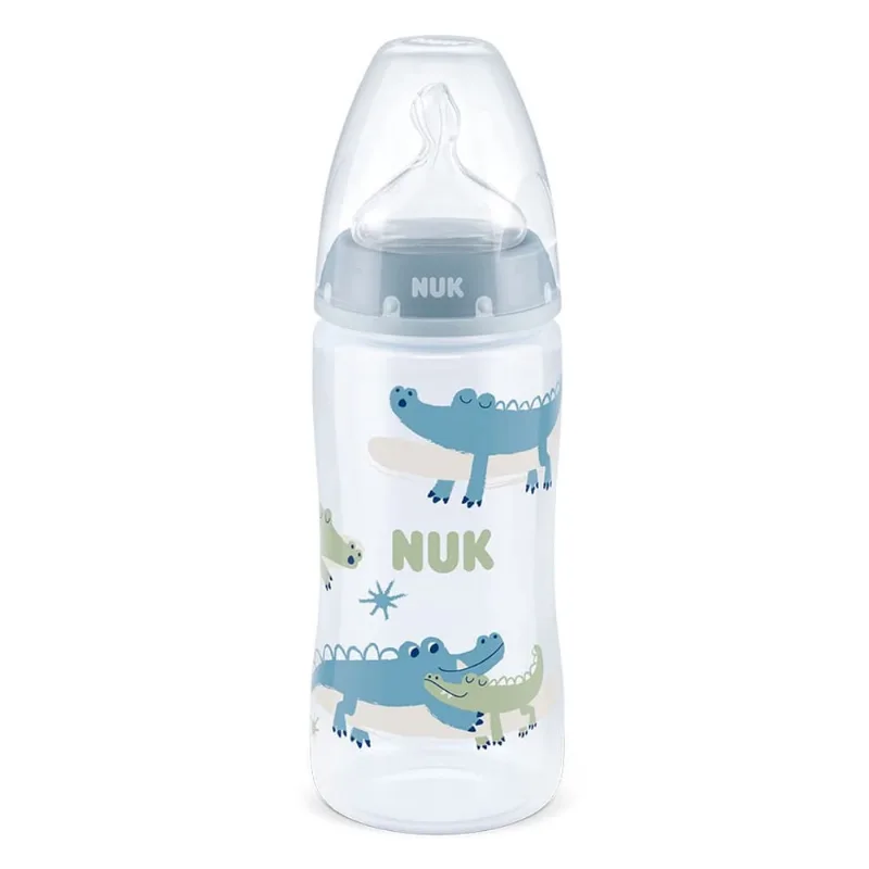 Mamadeira First Choice Controle Temp. (360ml) Jacaré - nuk