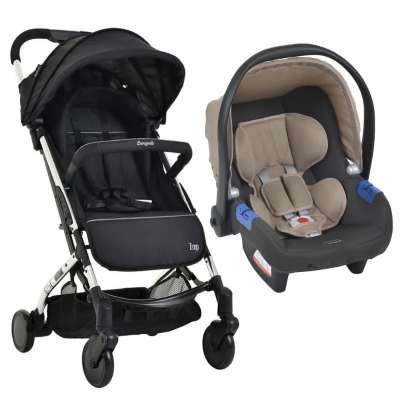 Kit Carrinho de Bebê Zap Metal e Bebê Conforto Touring X