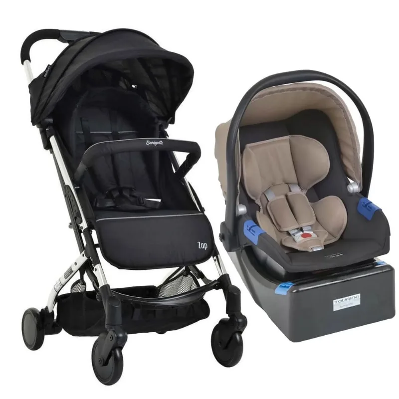 Carrinho de Bebê Zap Metal c/ Bebê Conforto e Base Burigotto