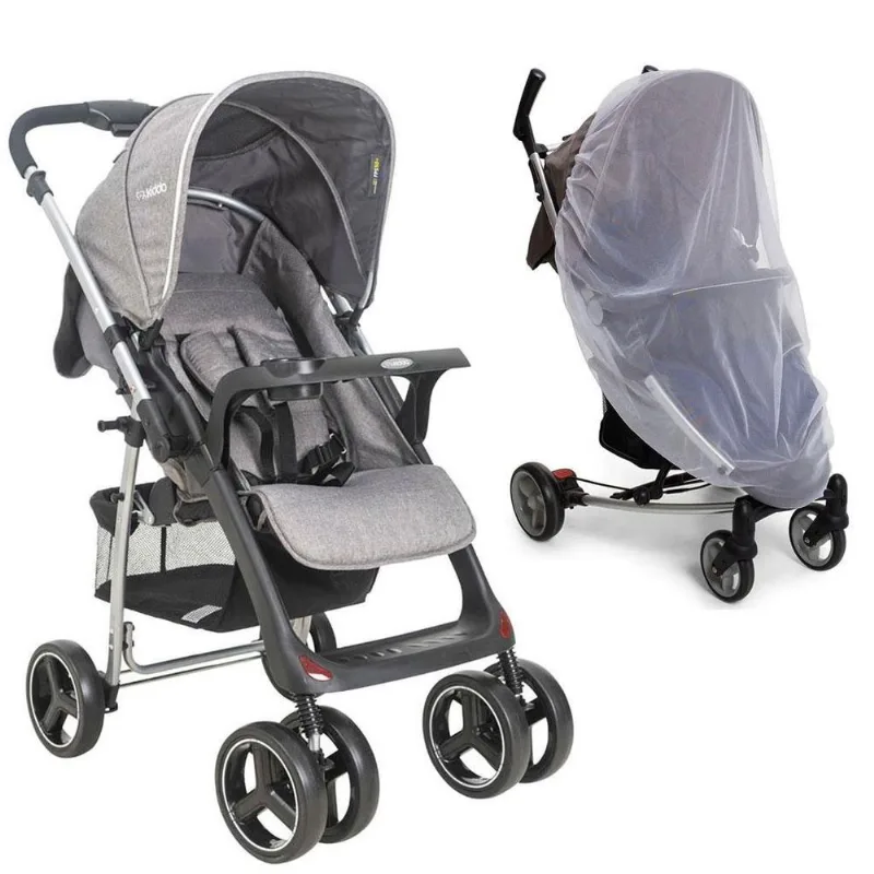Kit Carrinho De Bebê Zap Ii (0 A 15kg) Com Mosquiteiro