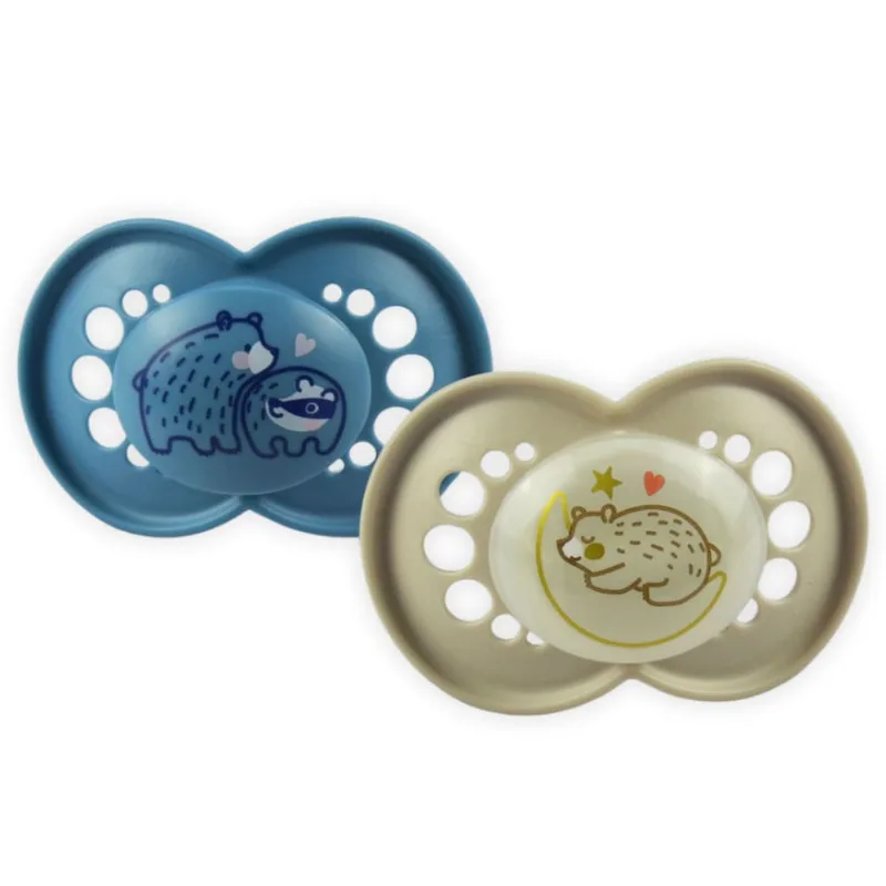 Chupeta Day&Night ( + 16M) Dupla Azul Ursos - mam
