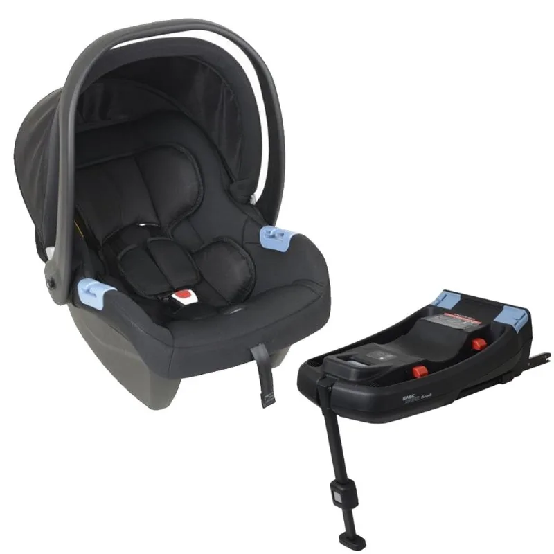 Bebê Conforto Materna Preto e Base Isofix - Burigotto