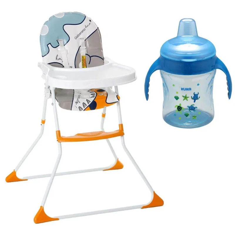 Cadeira De Alimentação Alta Nick E Caneca Color Fun 200 Ml