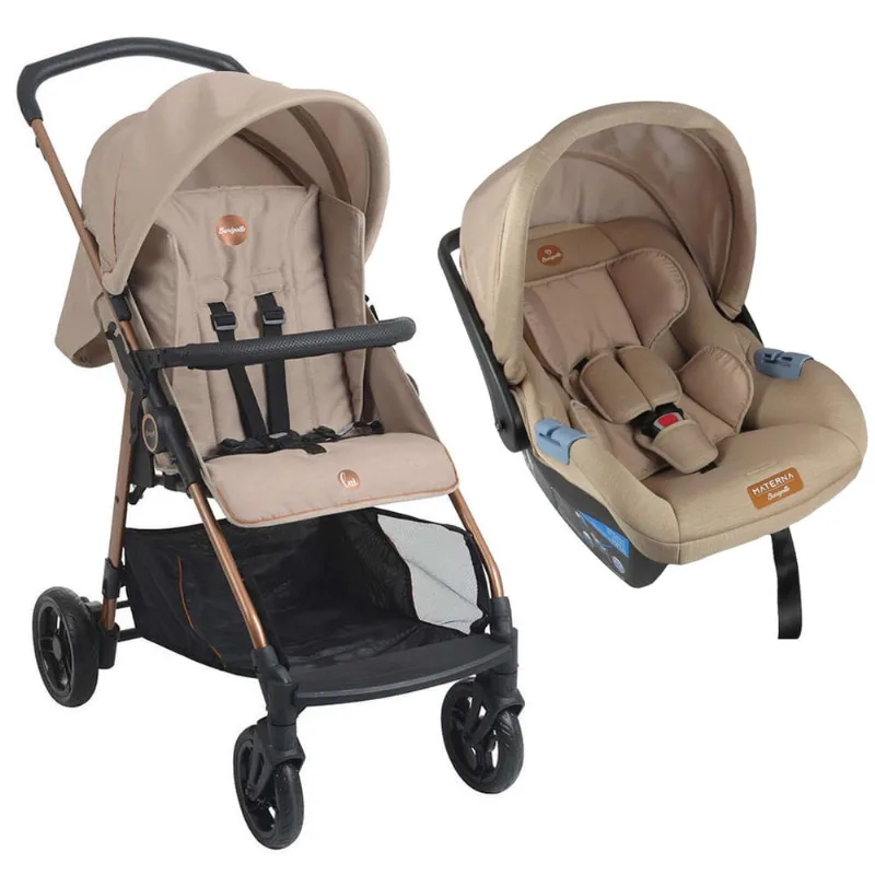 Carrinho de Bebê Lui e Bebê Conforto Mon Amour - Burigotto