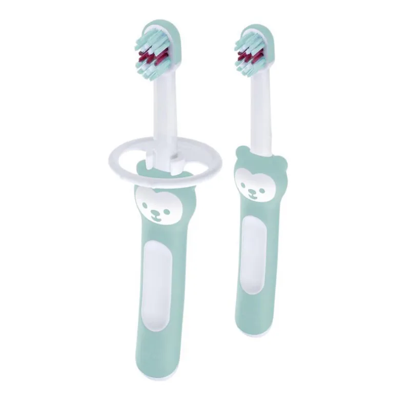 Kit 2Un. Escova Learn To Brush Verde (5 + M) - Mam