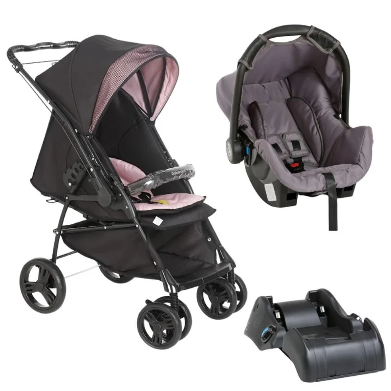 Carrinho de Bebê Maranello ii com Bebê Conforto e Base
