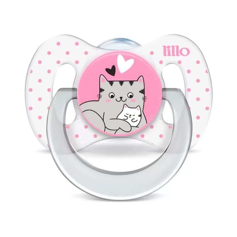 Chupeta Funny Silicone (0 a 6 meses) Gatinho Lillo