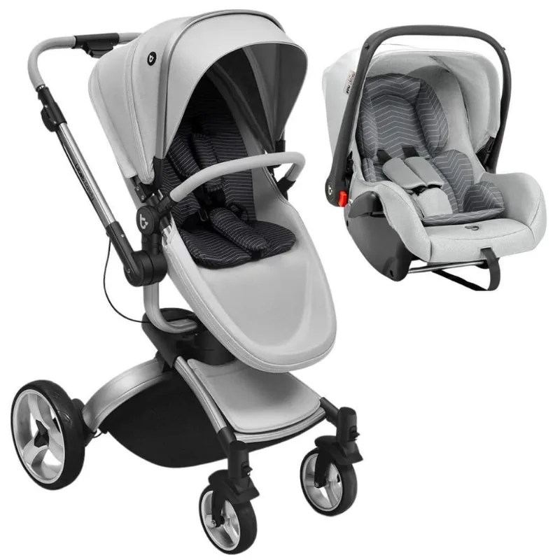 Carrinho Passeio Moisés E Bebê Conforto Candy Titanium