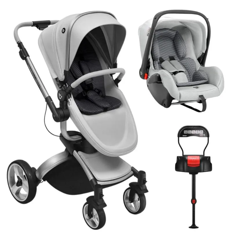 Carrinho Passeio Moisés Candy c/ Bebê Conforto e Base Isofix