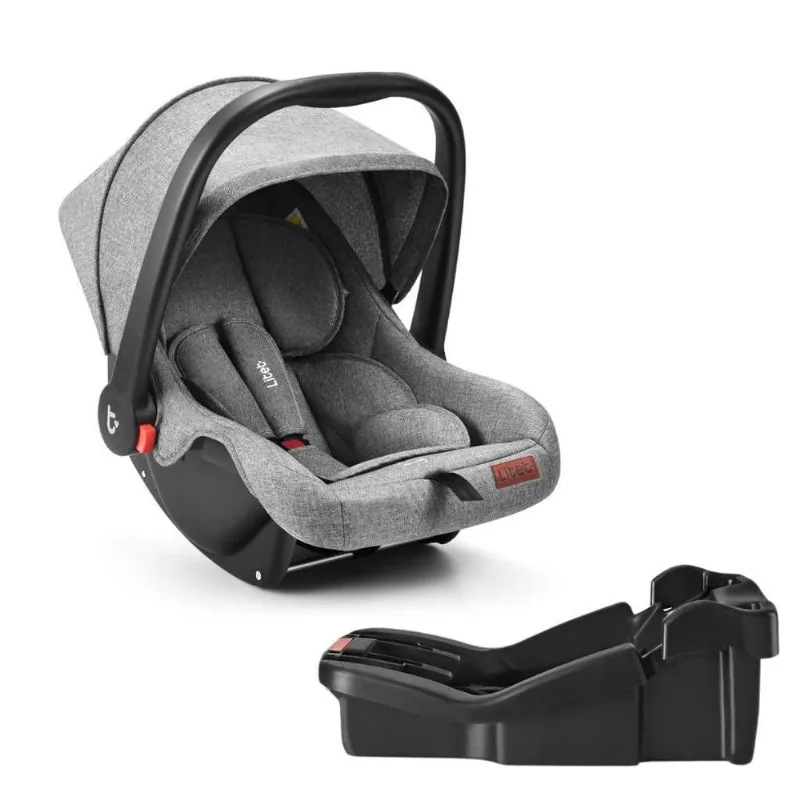 Kit Bebê Conforto (0-13 Kg) Cinza Mesclado Com Base - Litet