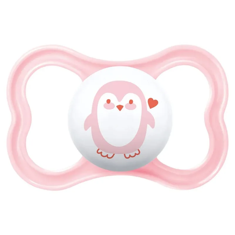 Chupeta Air Mam (6 + M) Pinguim Rosa