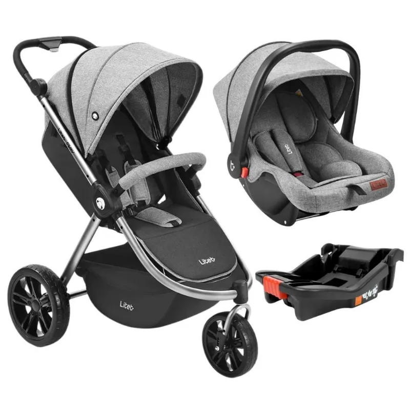 Carrinho De Bebê Litet Jogger Sway Com Bebê Conforto E Base