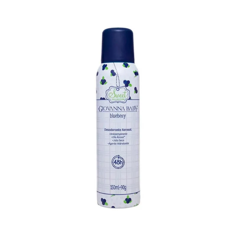 Kit Com 12 Desodorante Aerosol Giovanna Baby Blueberry 150Ml