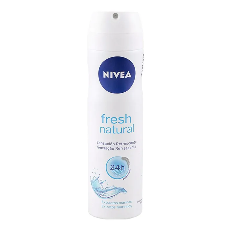 Kit Com 12 Desodorante Aerosol Nivea Fresh Natural 24H 150Ml