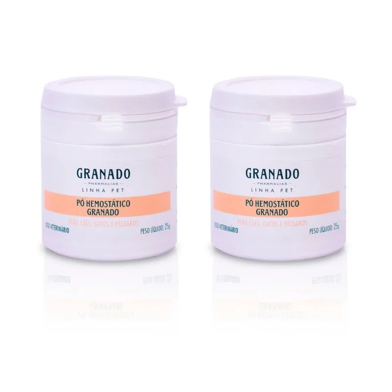 Kit 2 Estanca Sangue Pó Hemostático 25G Granado