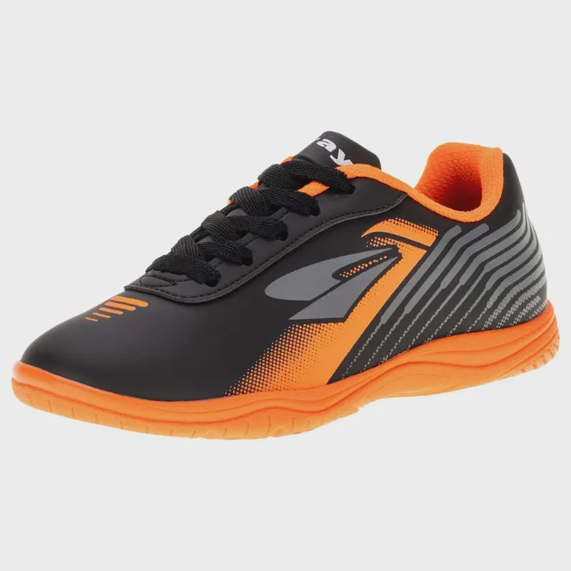Chuteira Infantil Indoor Spedy Dray - 302 Preto/Laranja