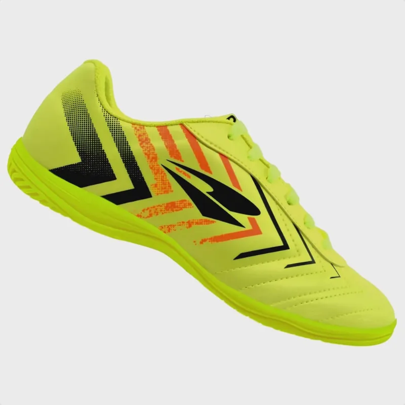 Chuteira Infantil Dray Futsal Verde Limão