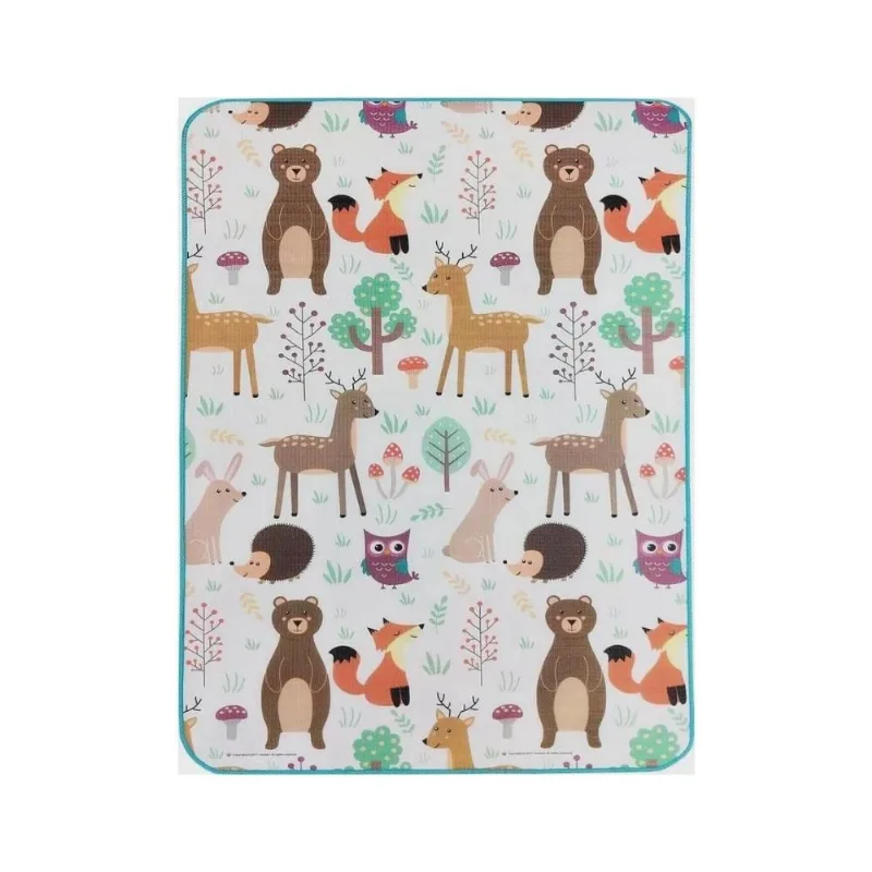 Tapete de atividades dupla face tribo animal 120X180CM - ibimboo
