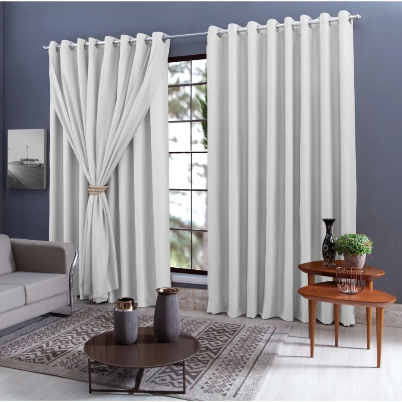 Cortina 2,60x4,00 Branco Iris Para Escritorio