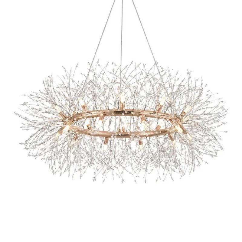 Lustre Pendente Astraled Mensae Pt-1040 Dourado G9 Bivolt Dourado Pt-1040 - ASTRALED
