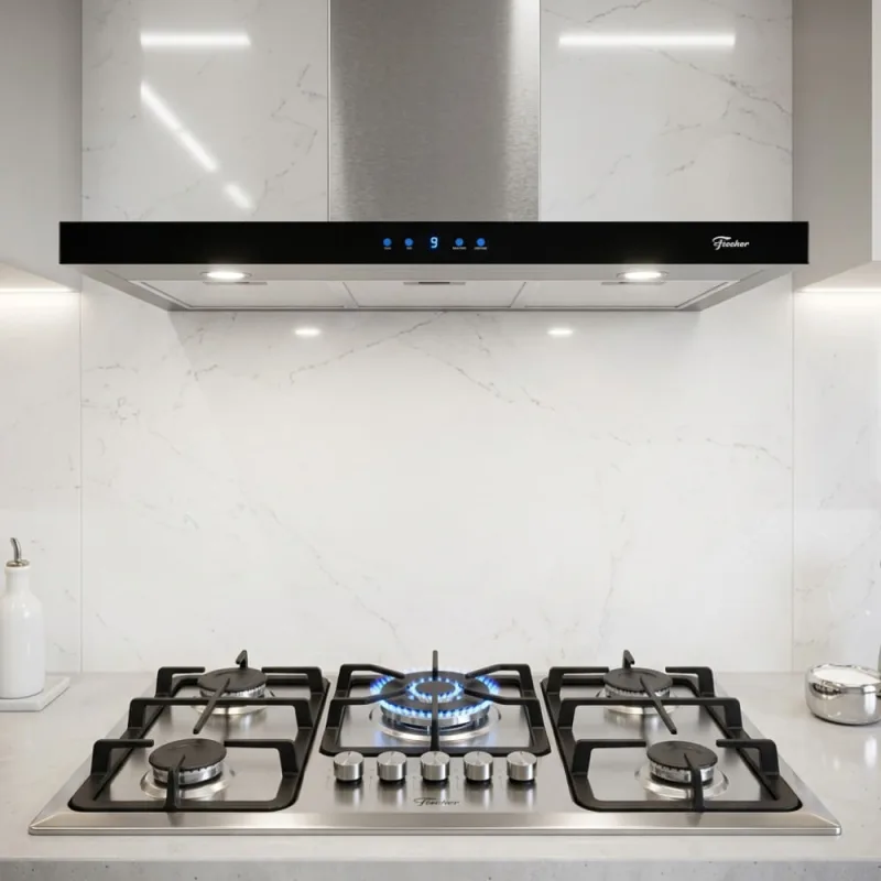 Kit Fischer Infinity Cooktop 5 Bocas Coifa 90cm - Fischer