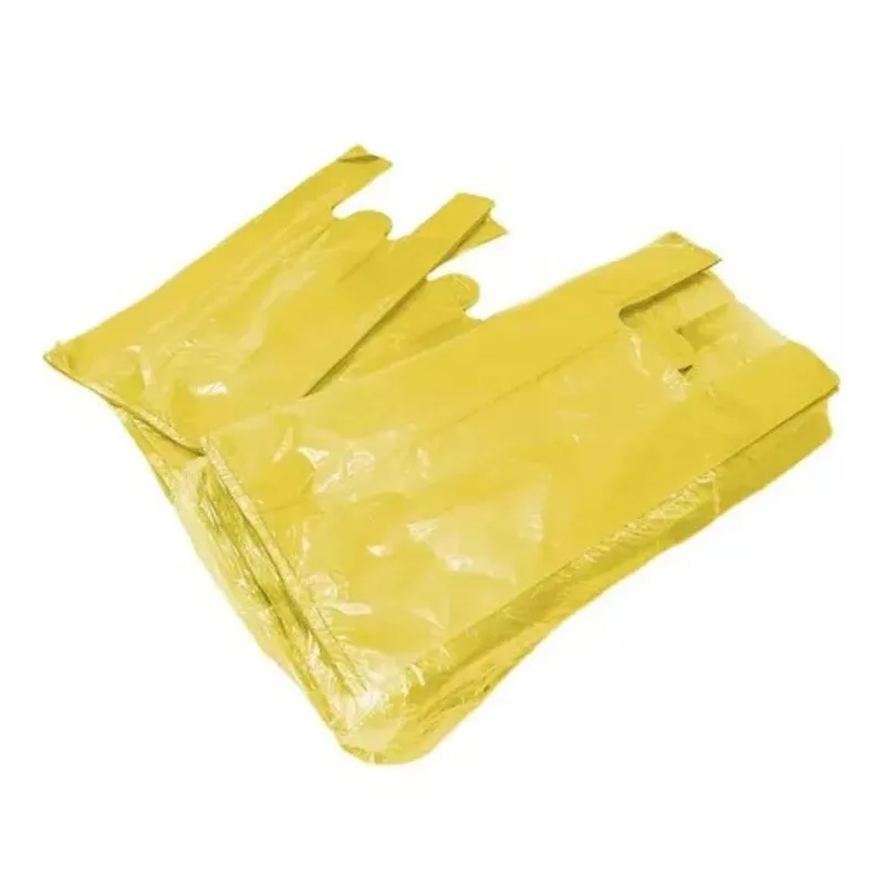 Sacola Valgroup Hd Camiseta Polietileno Pead Amarela 58cm x 70cm