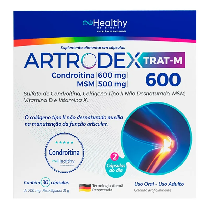 Suplemento Vitamínico Artrodex Trat-M 30 Cápsulas