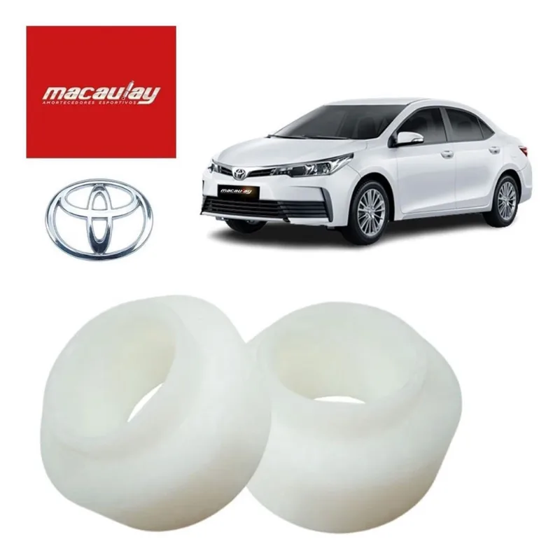 2 Calço Mola Traseiro Toyota Corolla 2019 A 2022 Ergue 3Cm