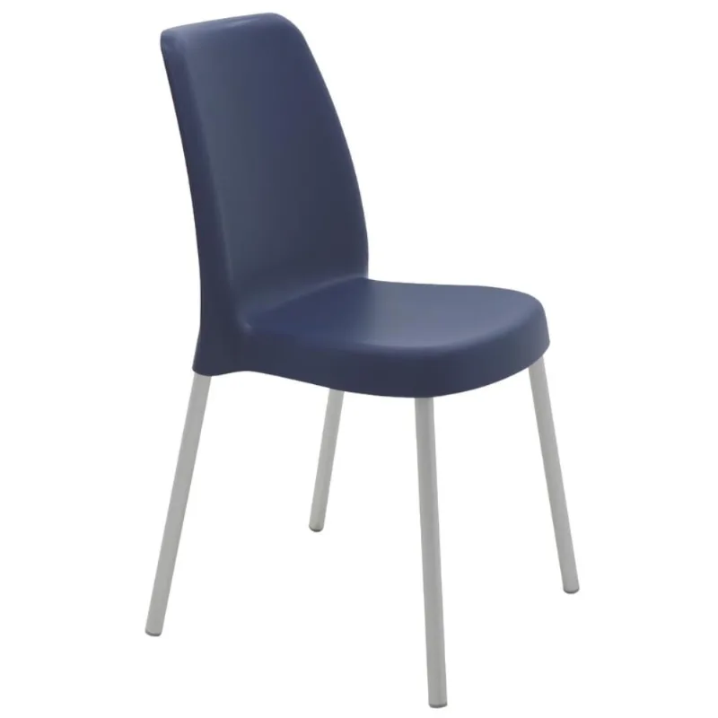 Cadeira com Pernas de Alumínio Vanda Azul Yale - 92053170 - Tramontina - Tramontina