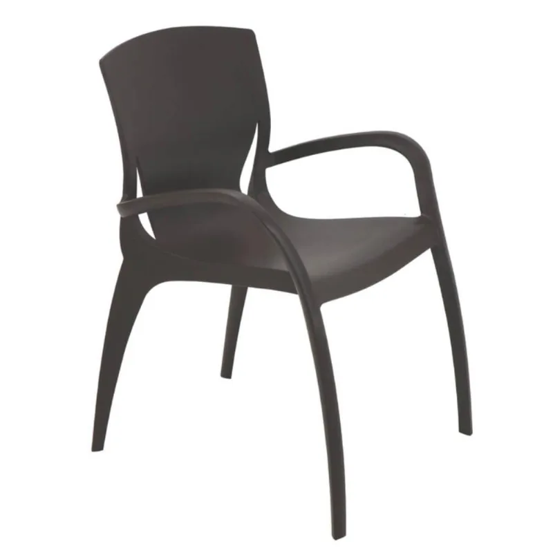 Cadeira Plástica com Braços 60x59cm Tramontina Summa Clarice